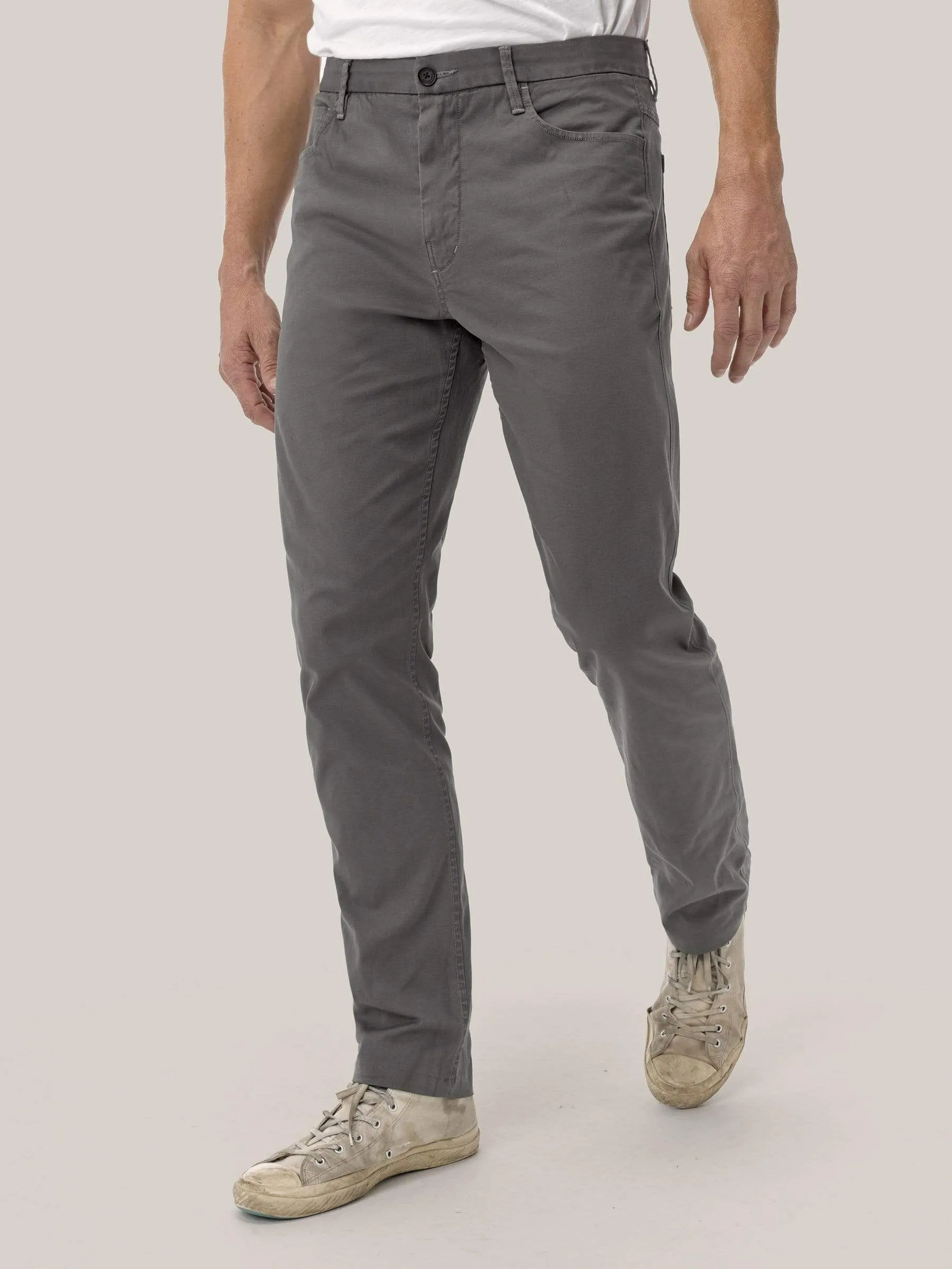 Slate Vintage Canvas 5-Pocket Pant