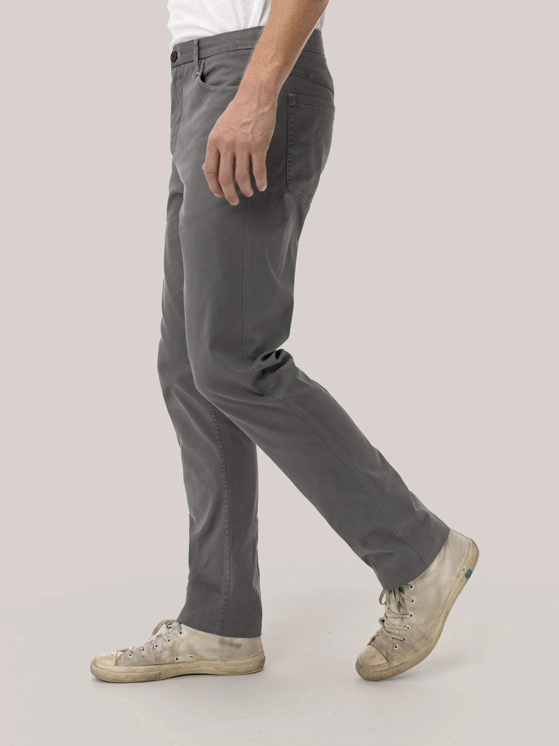 Slate Vintage Canvas 5-Pocket Pant