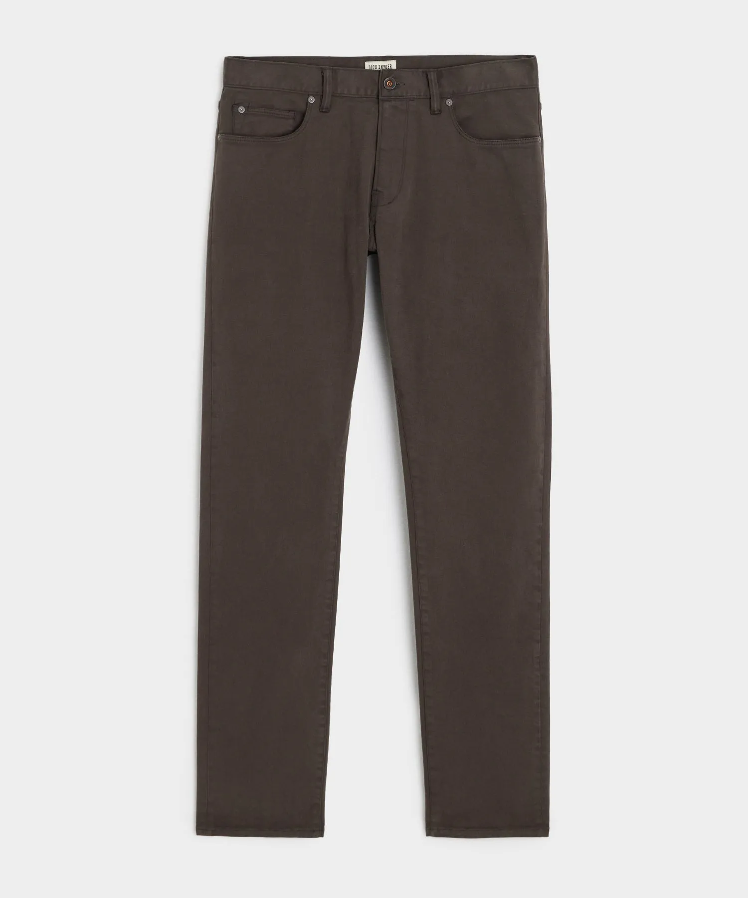 Slim Fit 5-Pocket Chino in Espresso Bean