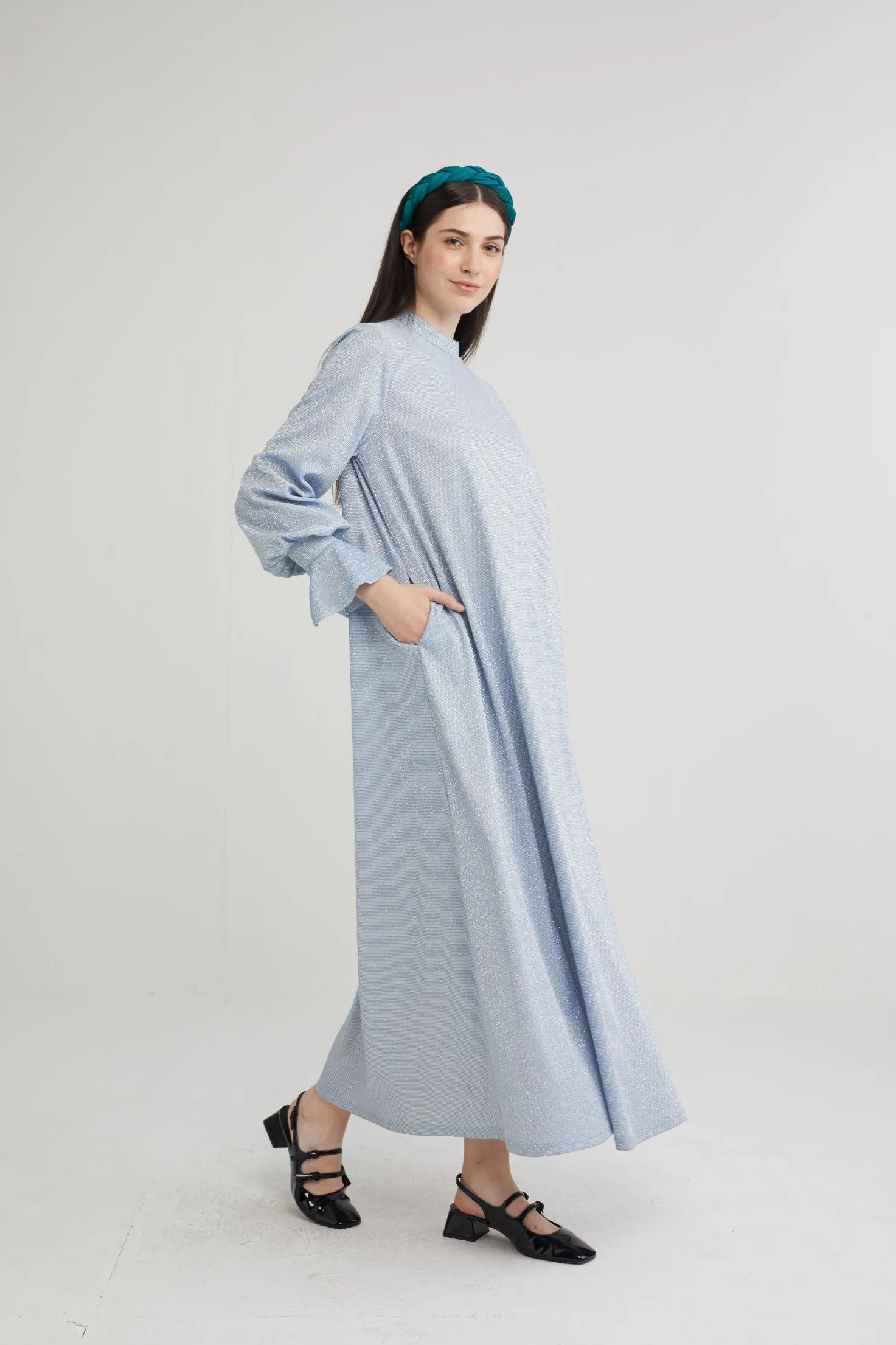 Starlight Petal Sleeve Maxi Dress