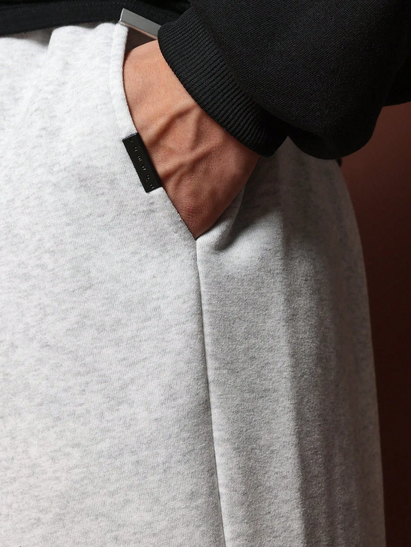 Straight Fit Drop Crotch Multi Pocket Cargo Sweatpants