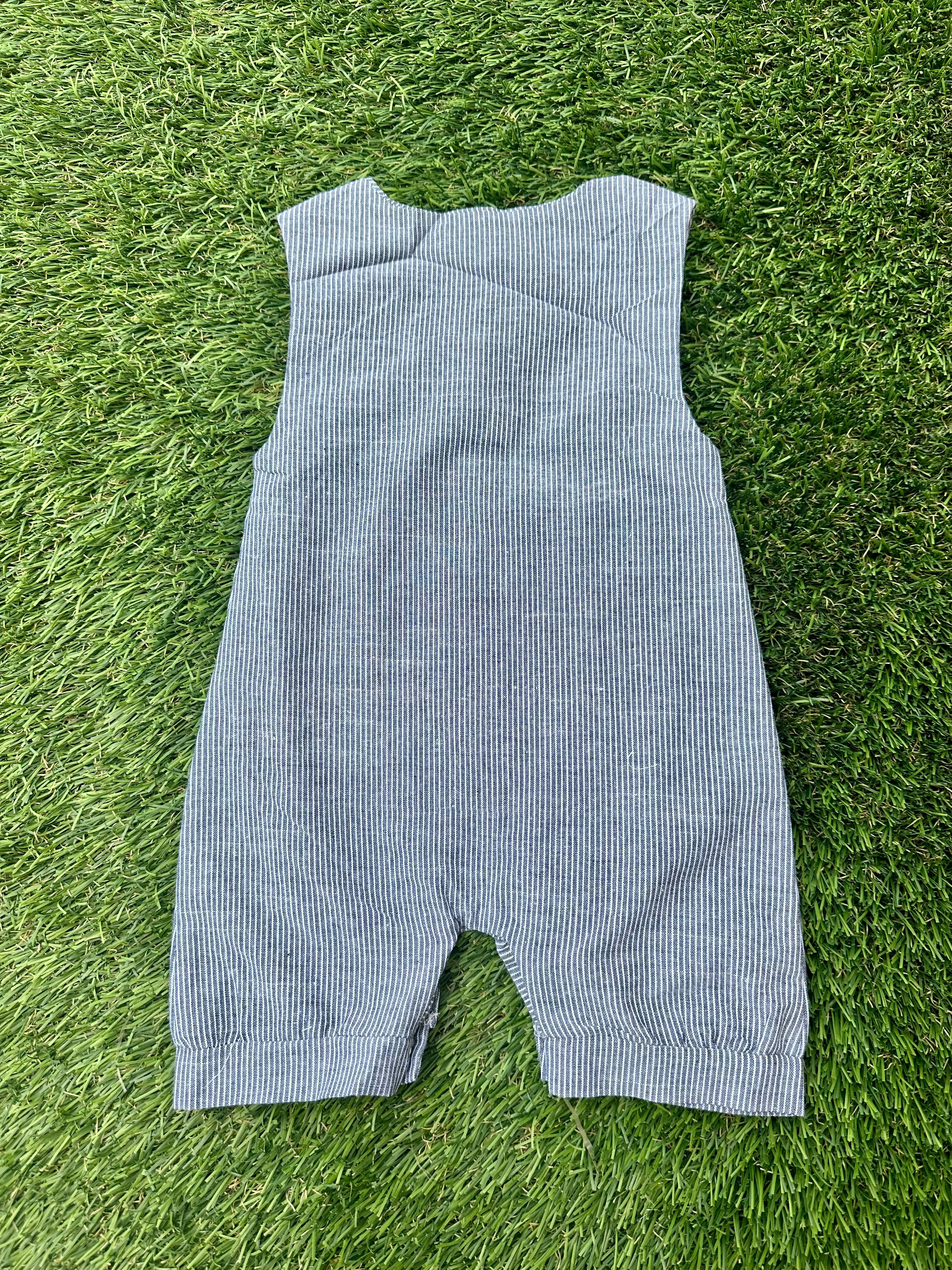 Striped Baseball Romper