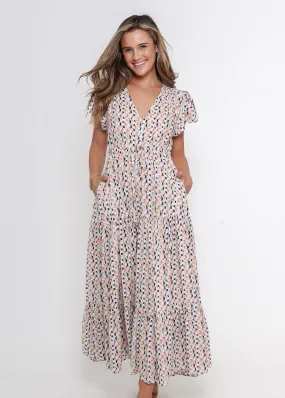 Sunny Maxi Dress - Navy Print