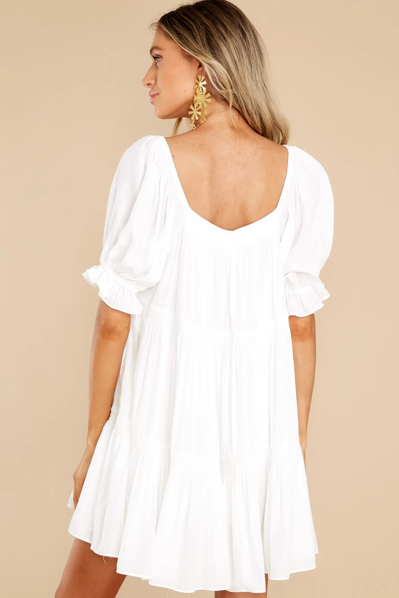 Sweet Fascination White Romper Dress