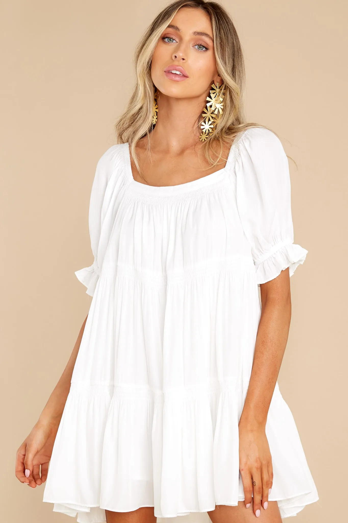 Sweet Fascination White Romper Dress