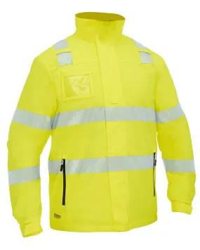 Taped Hi Vis Heated Jacket - Yellow