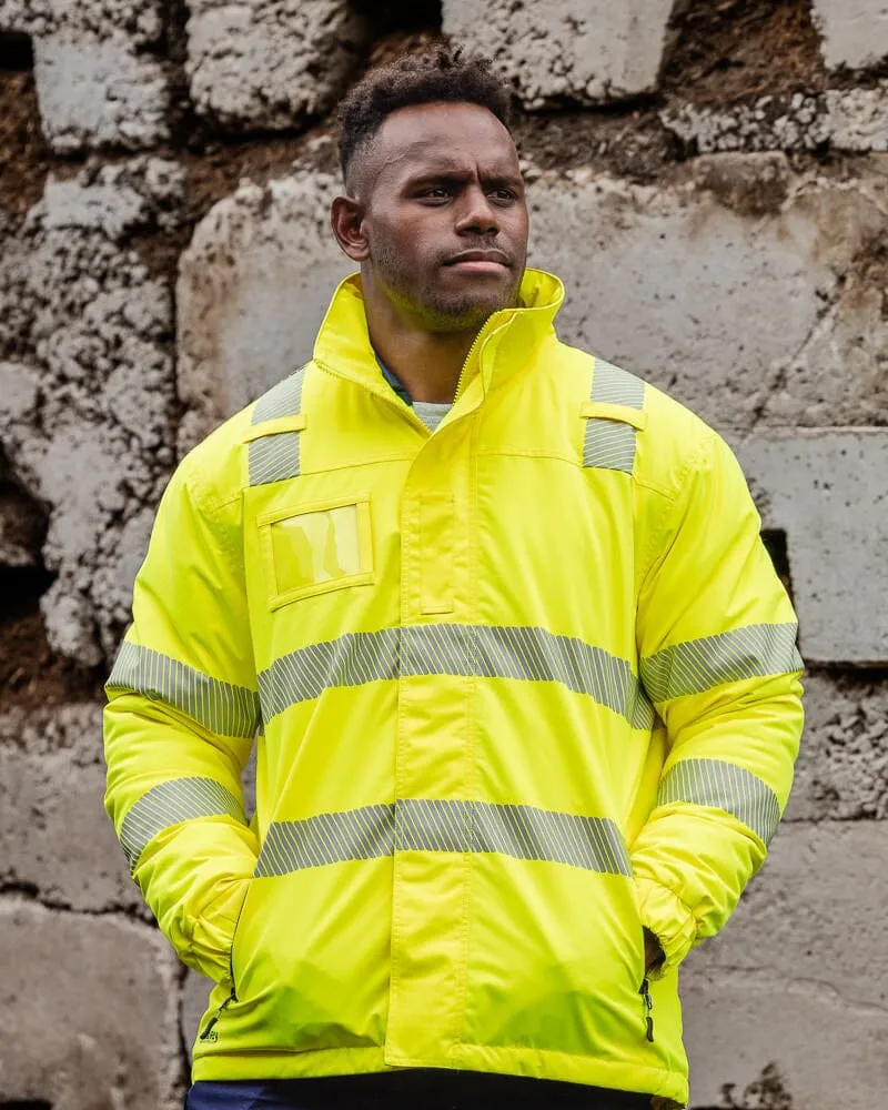 Taped Hi Vis Heated Jacket - Yellow