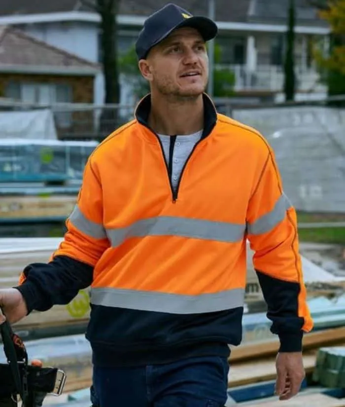 Taped Hi Vis, Two Tone, Fleece Pullover