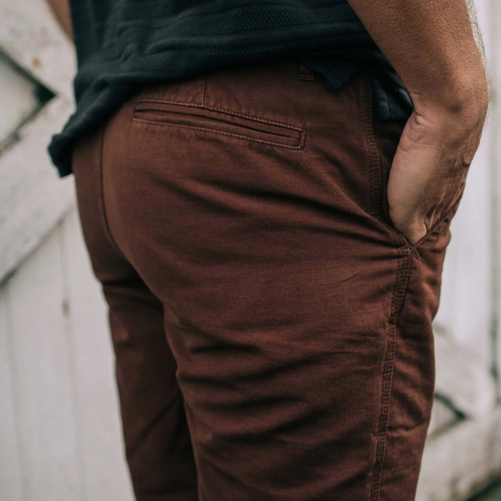 The Morse Pant in Russet Slub