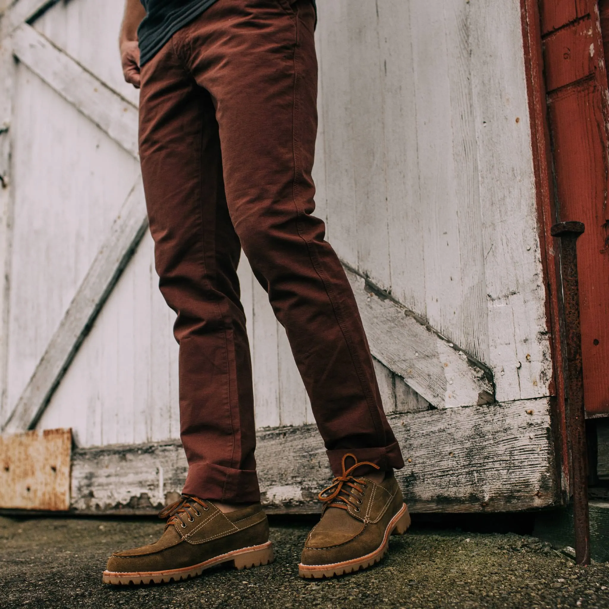 The Morse Pant in Russet Slub