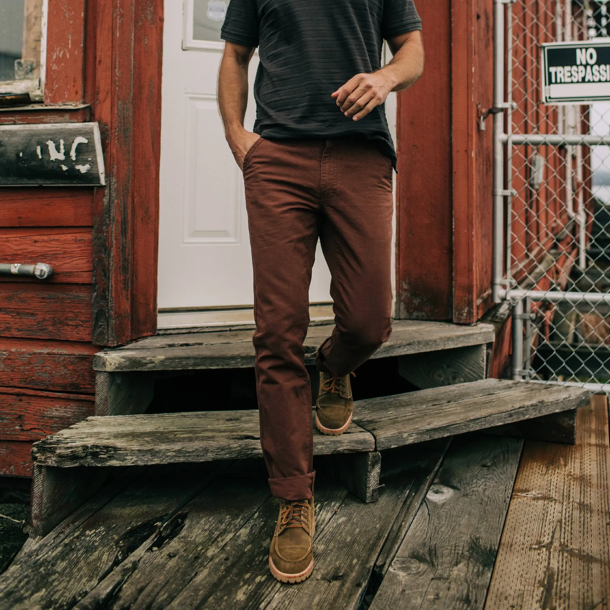 The Morse Pant in Russet Slub