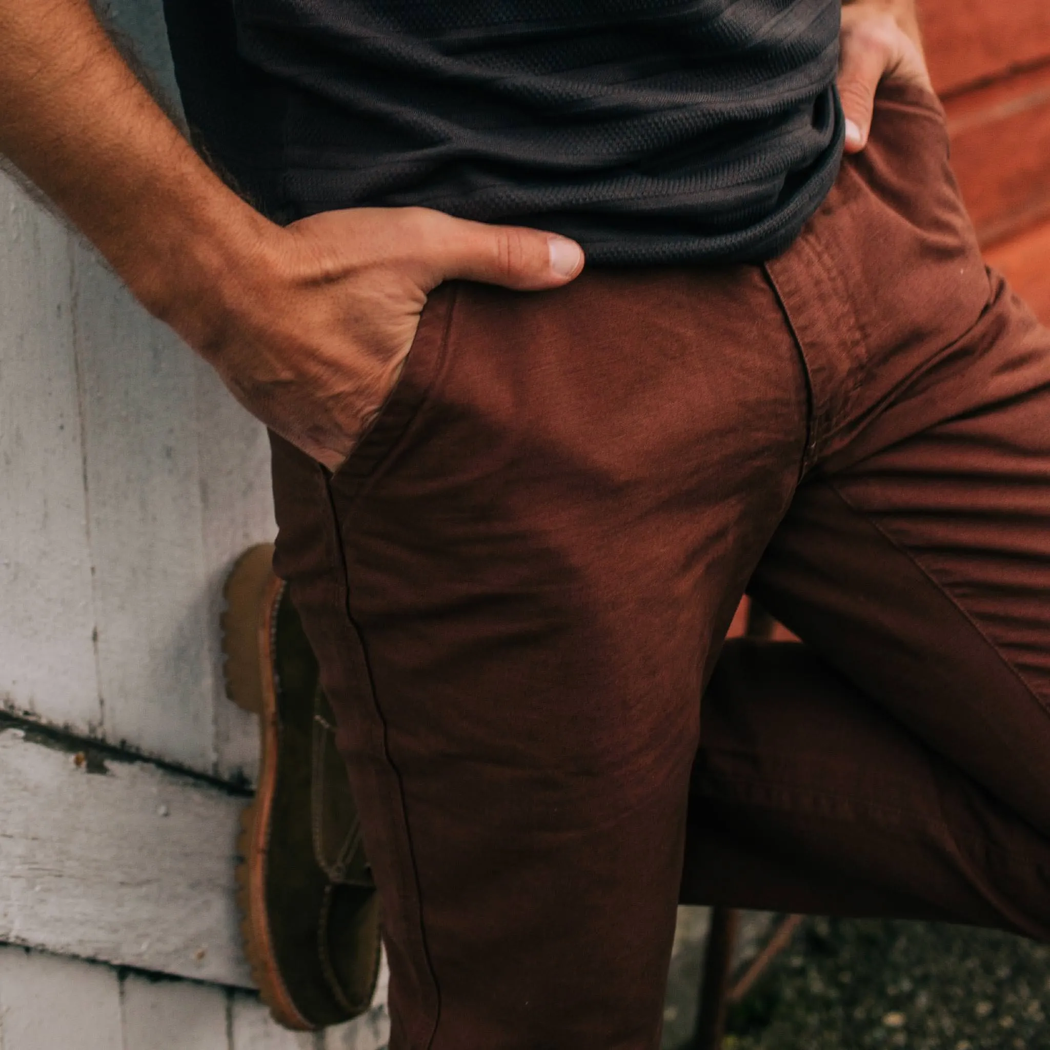 The Morse Pant in Russet Slub