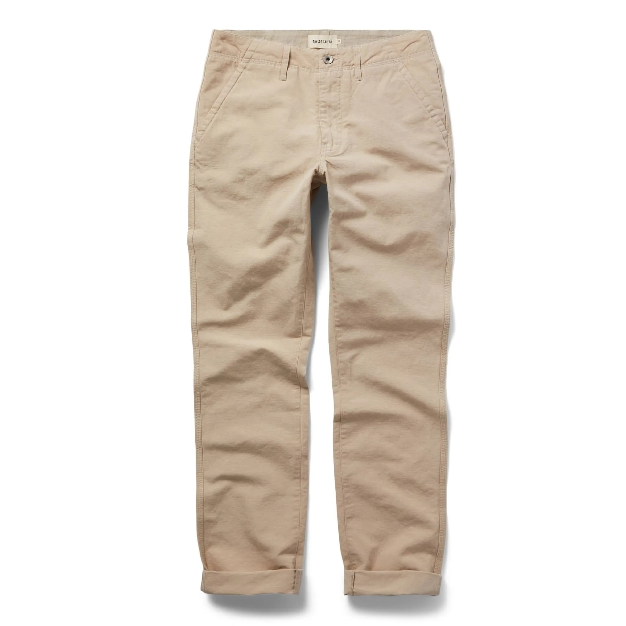 The Morse Pant in Sand Slub