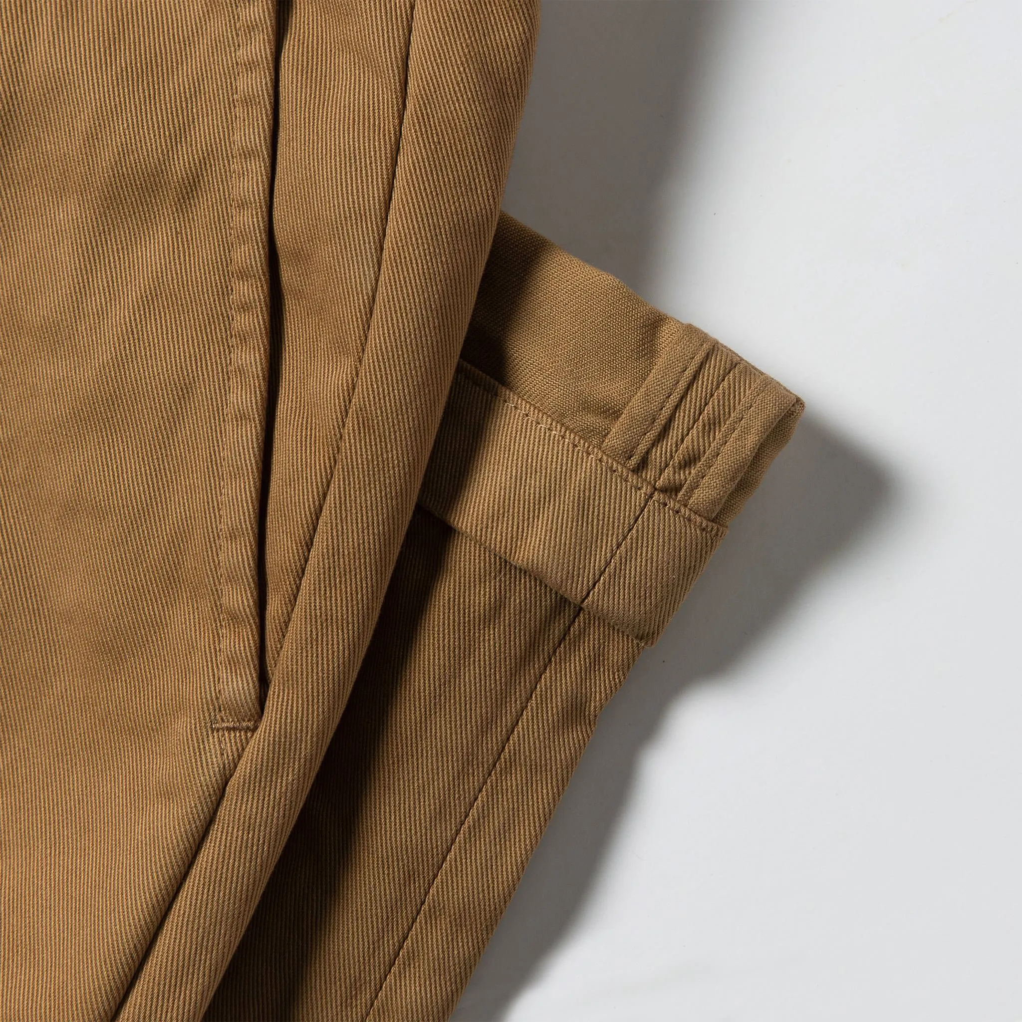 The Slim Foundation Pant in Organic British Khaki