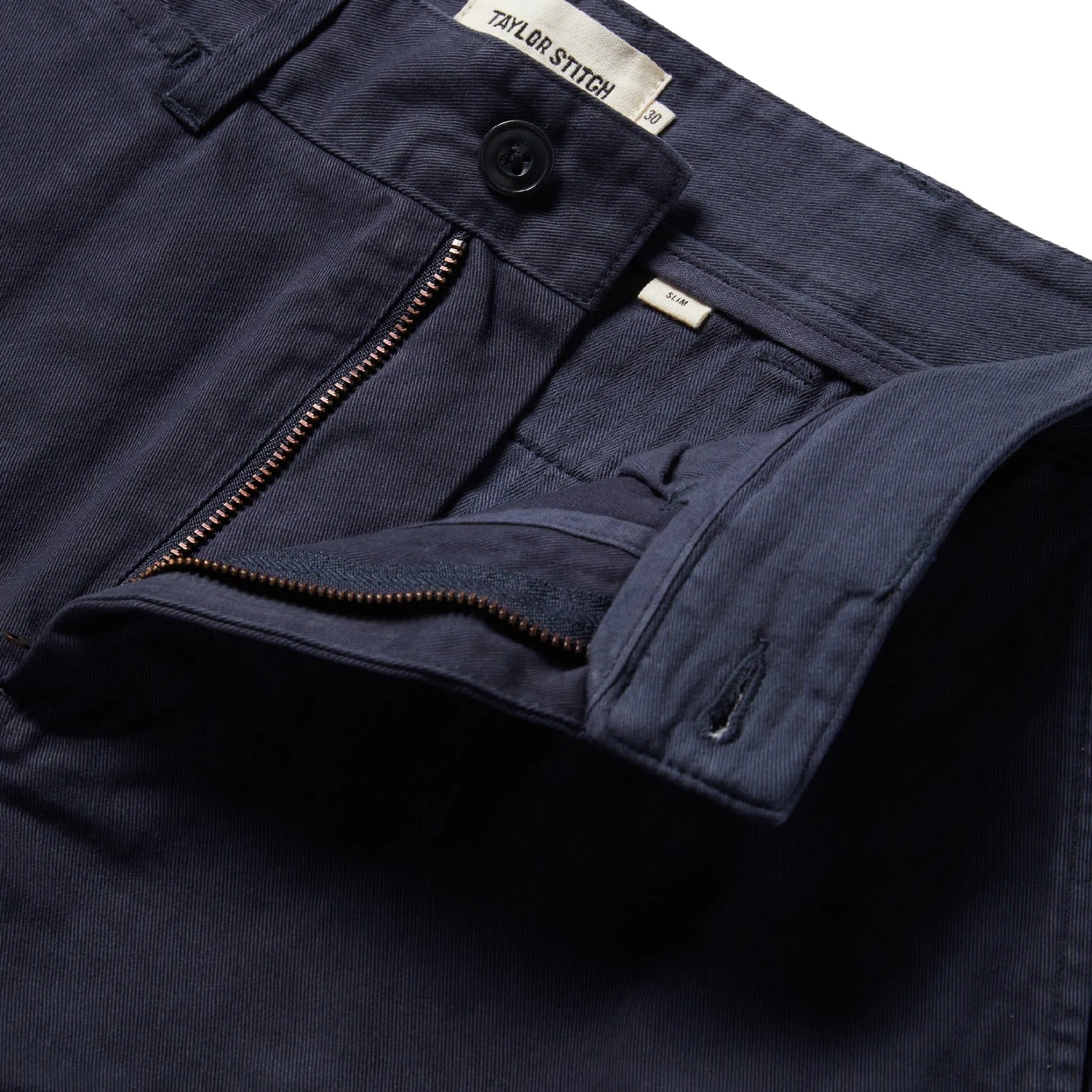 The Slim Foundation Pant in Organic Dark Navy