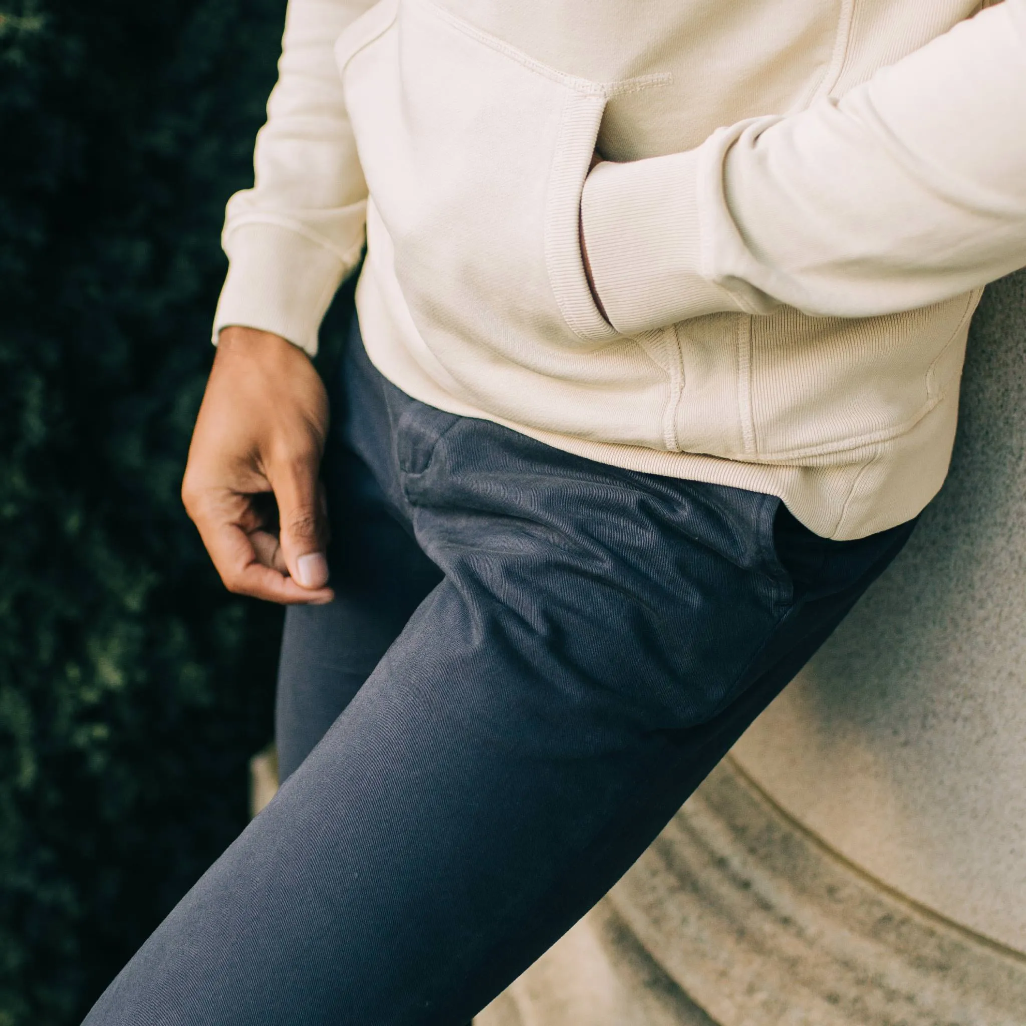 The Slim Foundation Pant in Organic Dark Navy