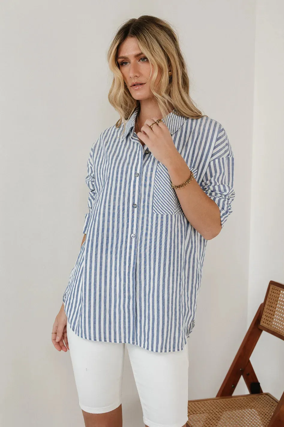 Tiffan Striped Button Up - FINAL SALE