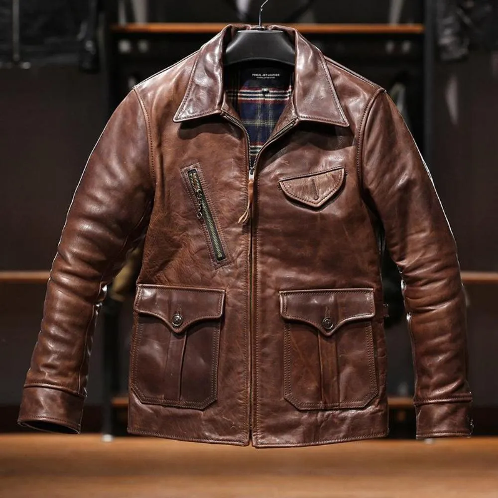 Timeless British Horsehide Jacket