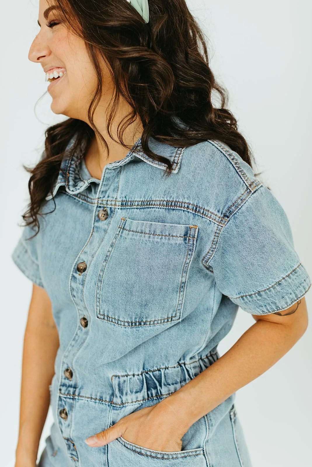 Torrence Denim Romper