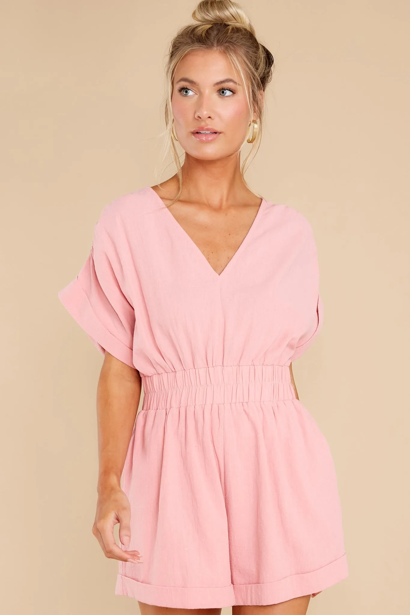 Travel The World Pink Romper