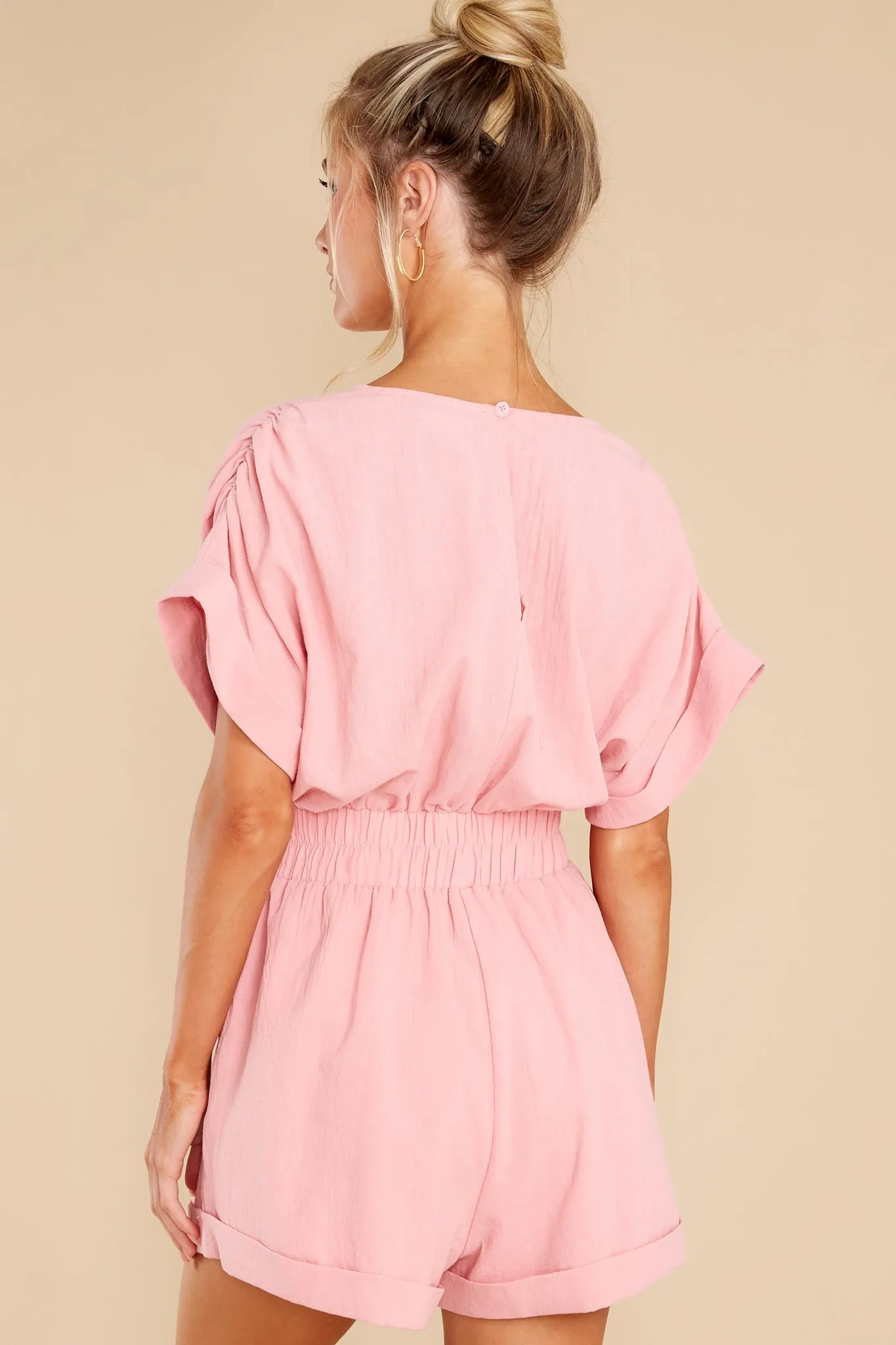 Travel The World Pink Romper