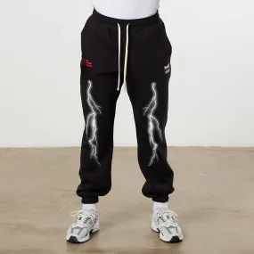 Vanquish DBZ CS Lightning Bolt Black Oversized Sweatpants