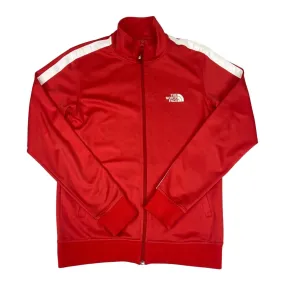 Vintage 00s Red The North Face Track Sports Football Jacket Embroidered Logo S/M