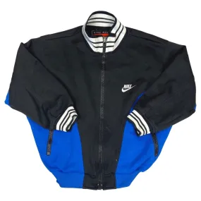 Vintage 1990's Black & Blue Nike Premier Track Jacket Small