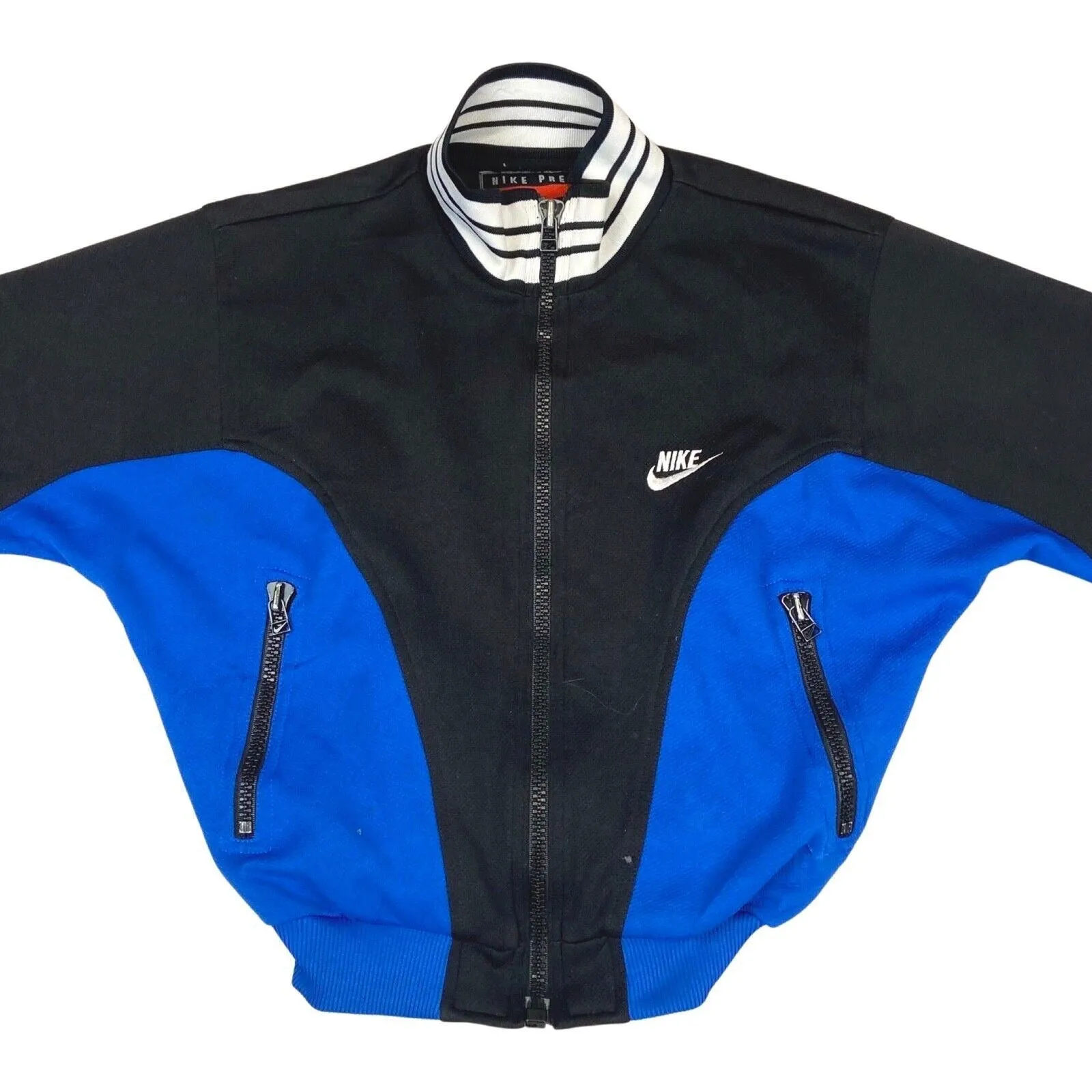 Vintage 1990's Black & Blue Nike Premier Track Jacket Small