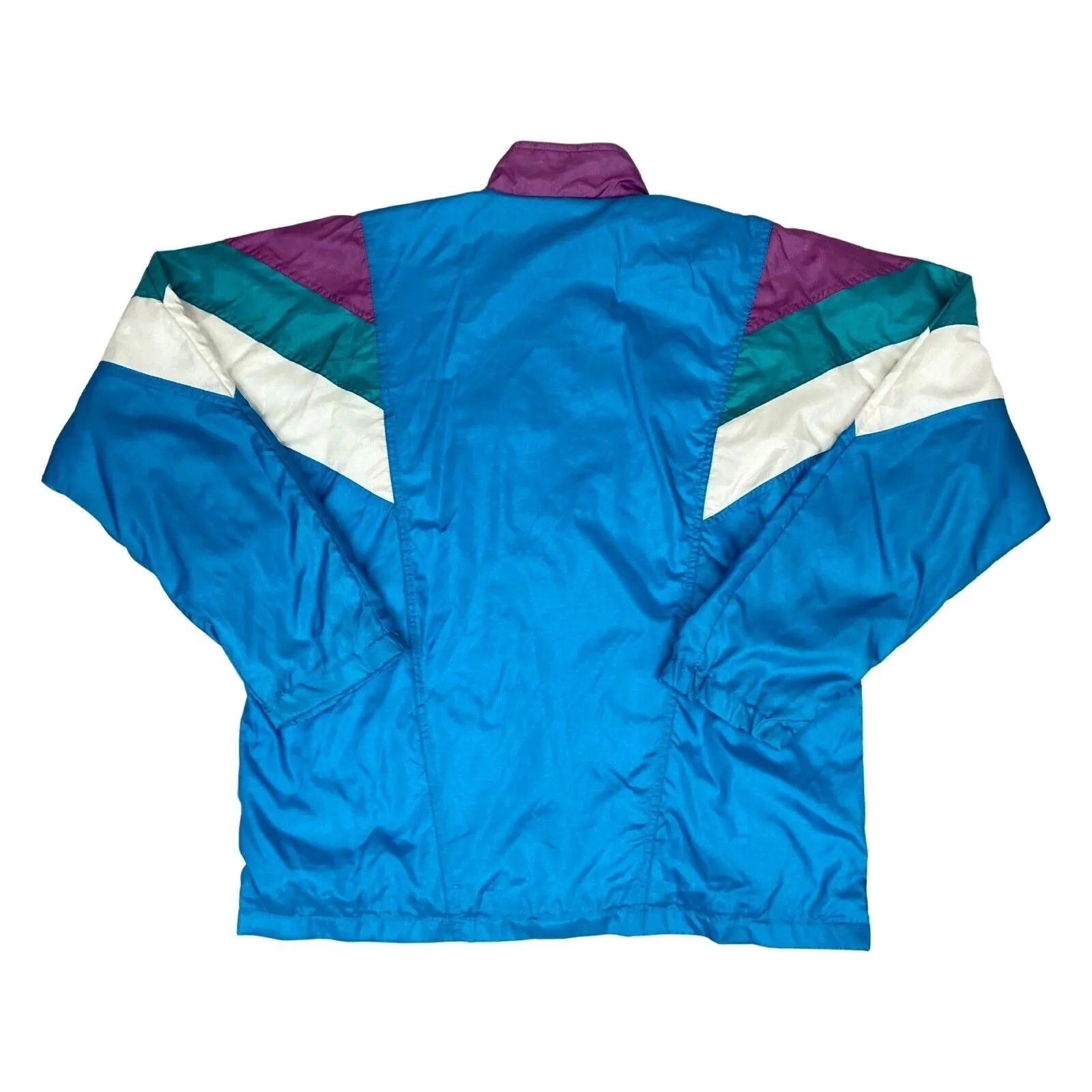 Vintage 90s Blue Adidas Shell Track Jacket Embroidered Trefoil Logo XXL