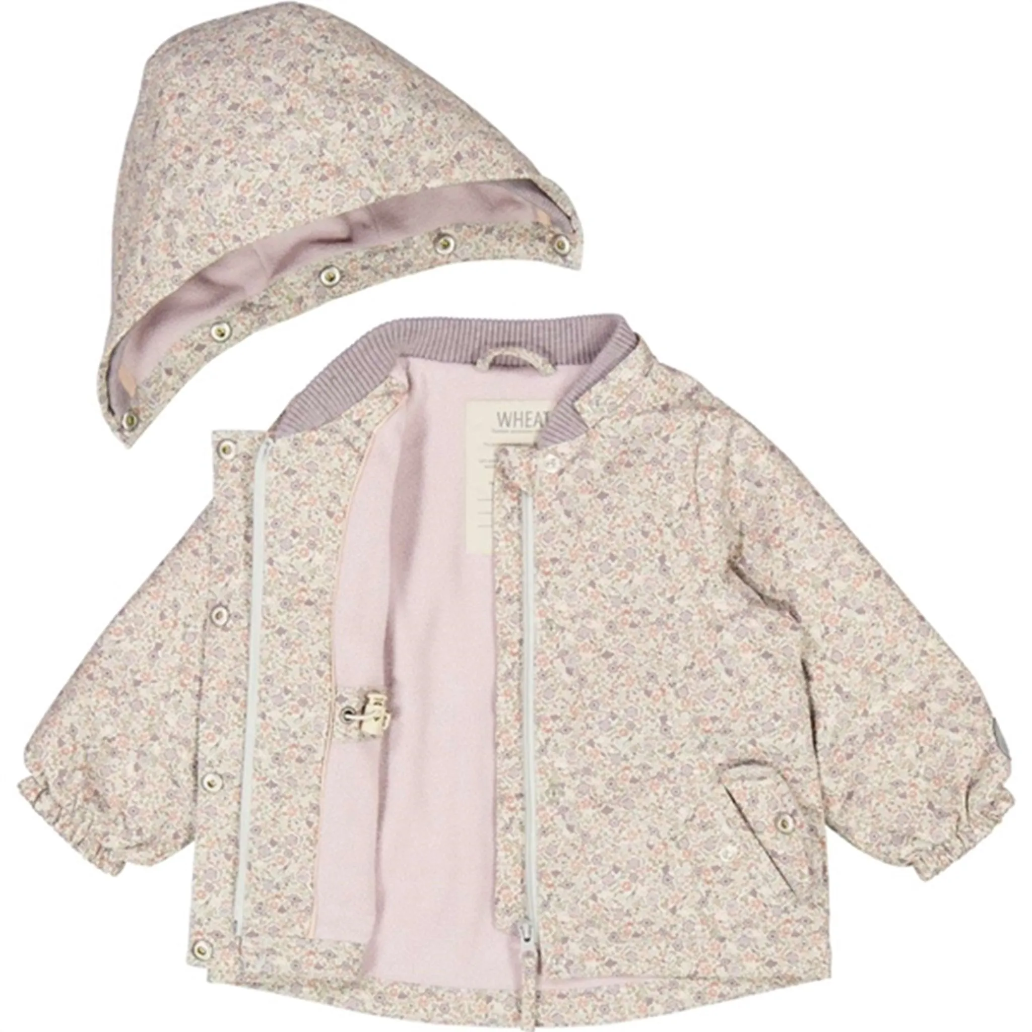 Wheat Jacket w. Fleece Gry Tech Highrise Flowers