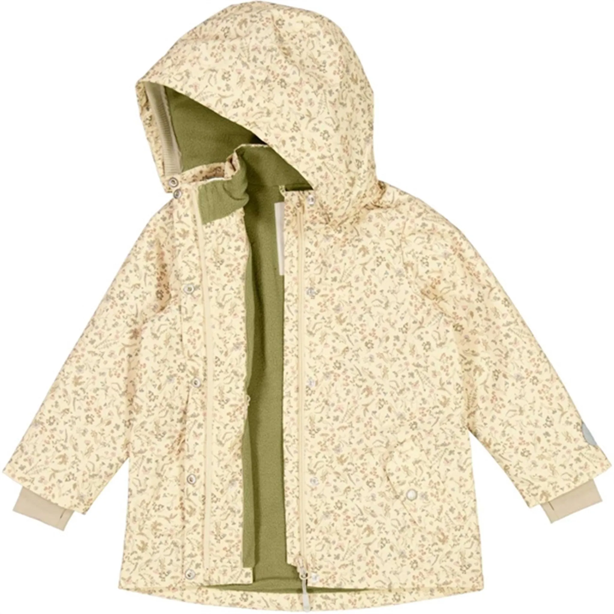 Wheat Jacket w. Fleece Gry Tech Wild Flowers