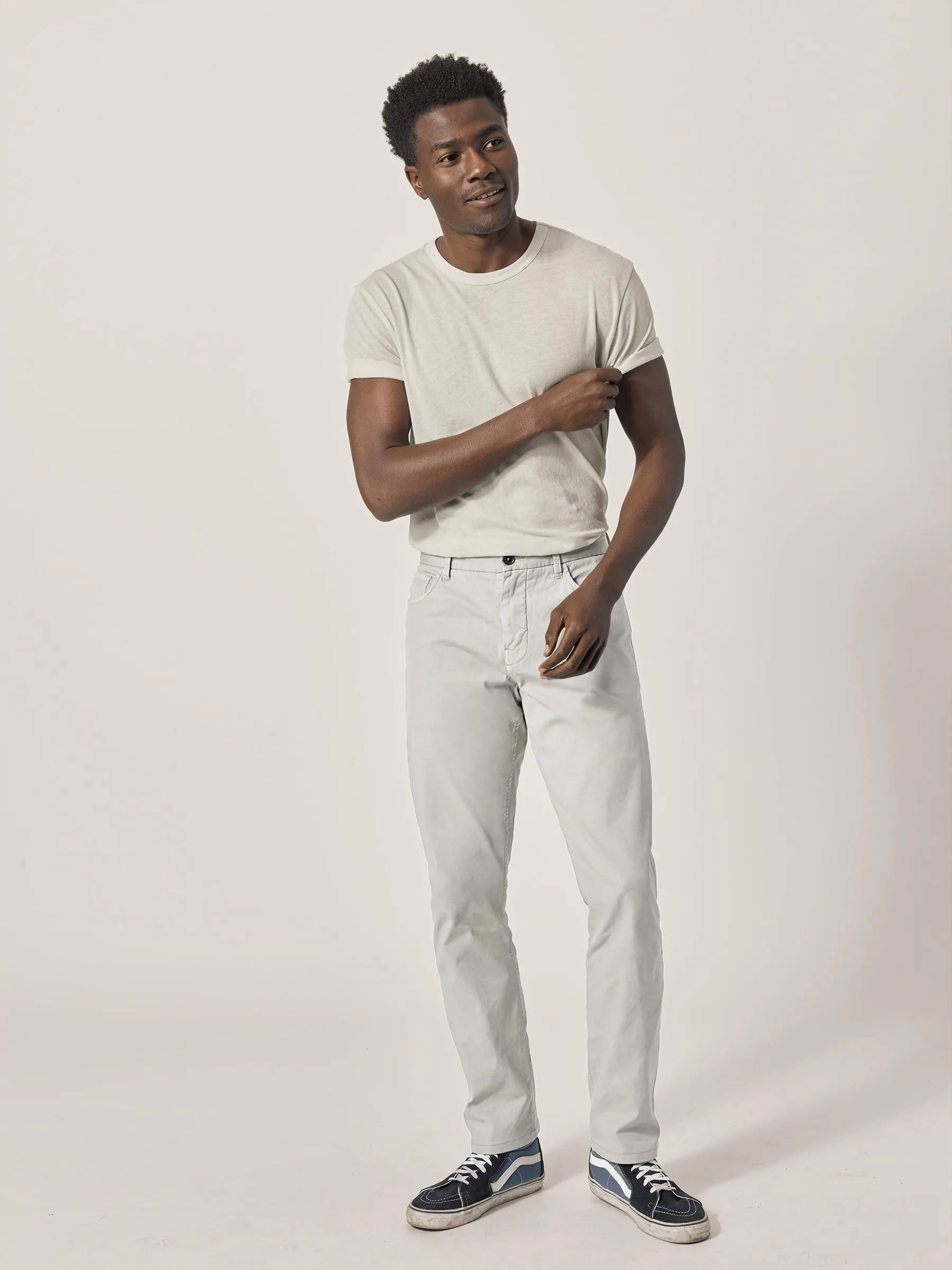 White Sand Vintage Canvas 5-Pocket Pant