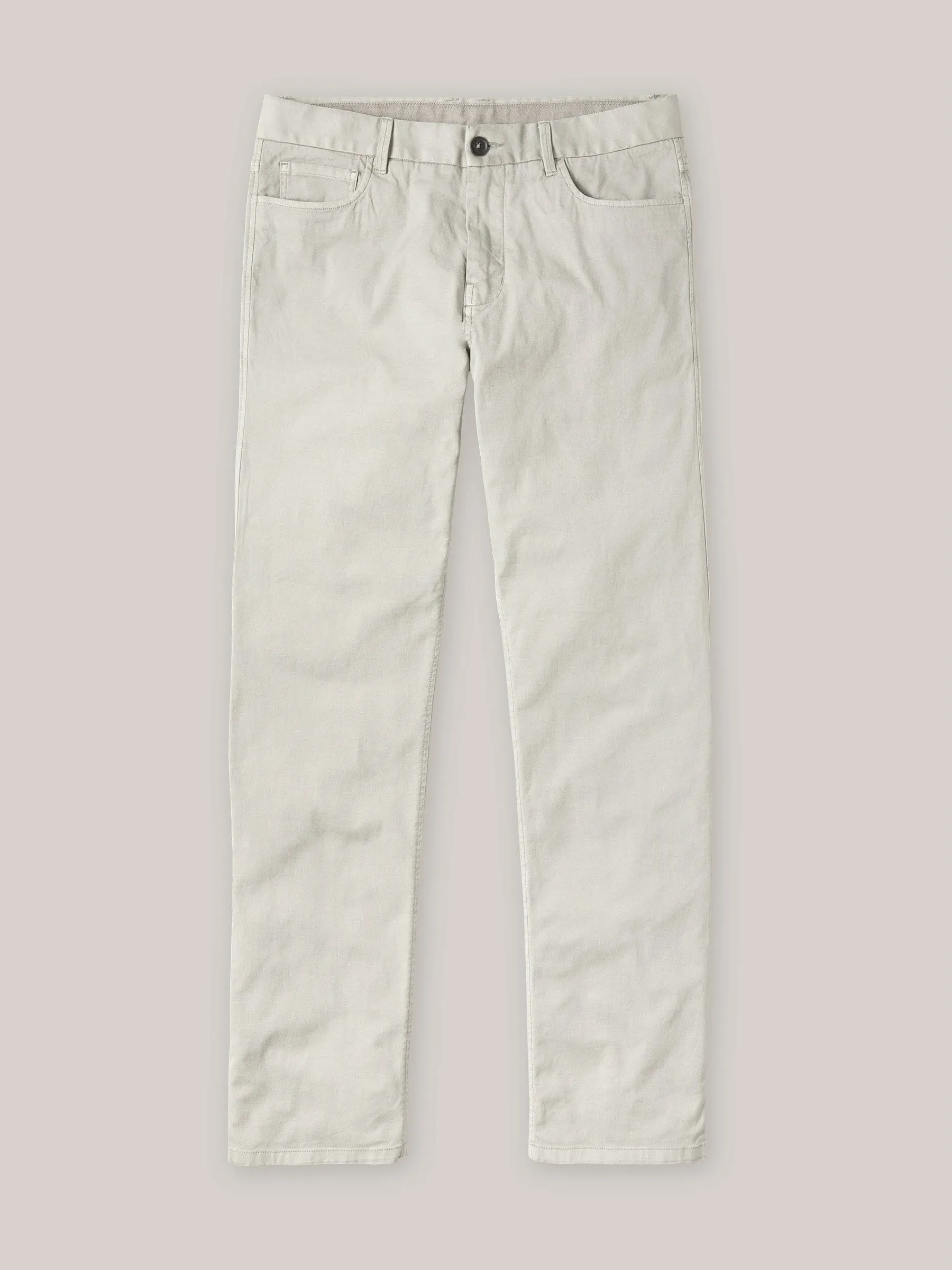 White Sand Vintage Canvas 5-Pocket Pant