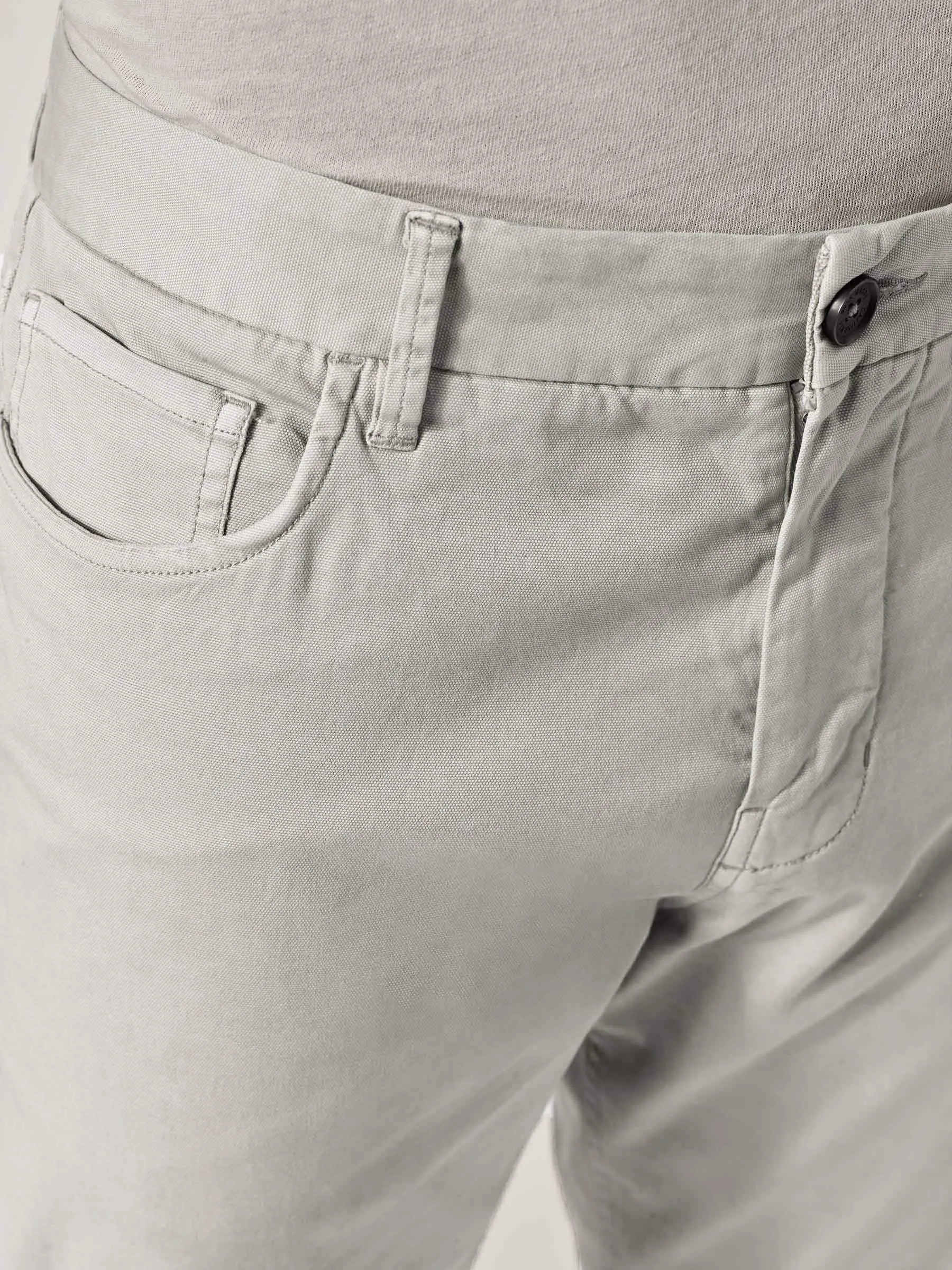 White Sand Vintage Canvas 5-Pocket Pant