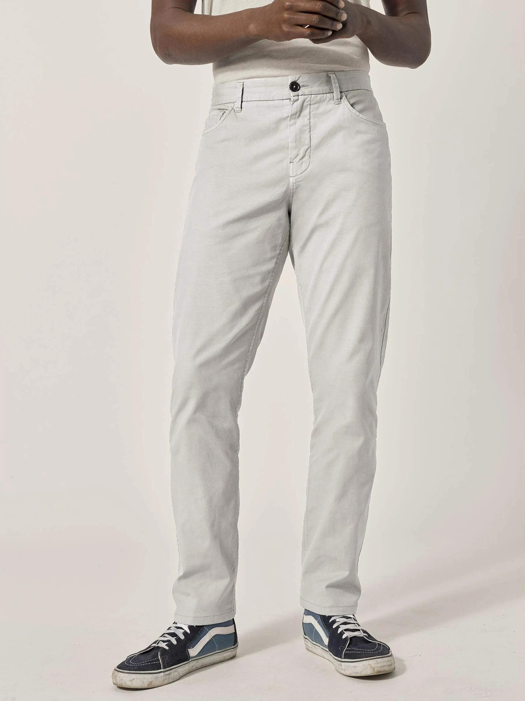 White Sand Vintage Canvas 5-Pocket Pant