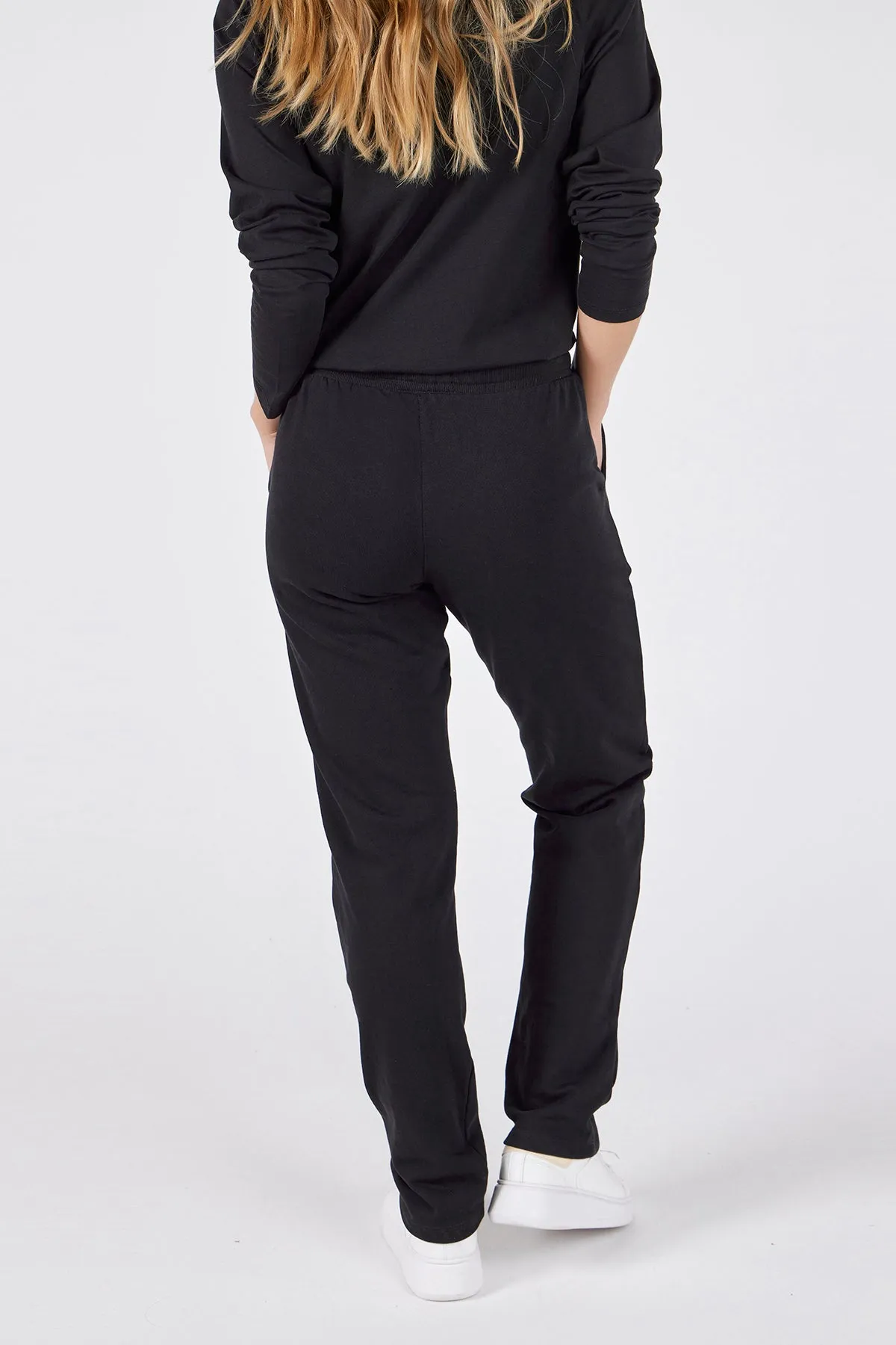 Women's Straight Joggers Black