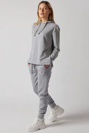 Women's Sweatsuit Set With Slits Grey