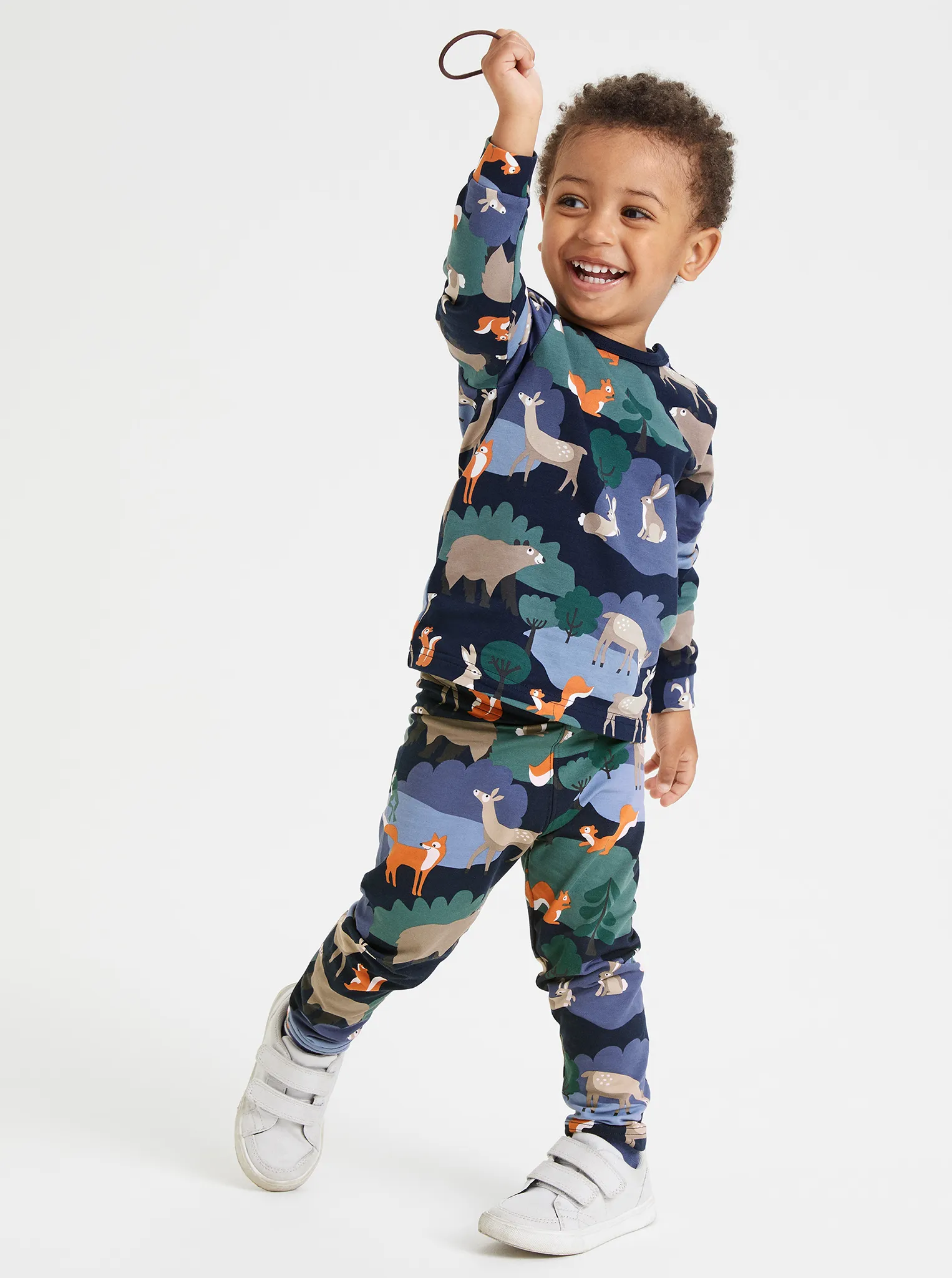 Woodland Print Brushed Cotton Top