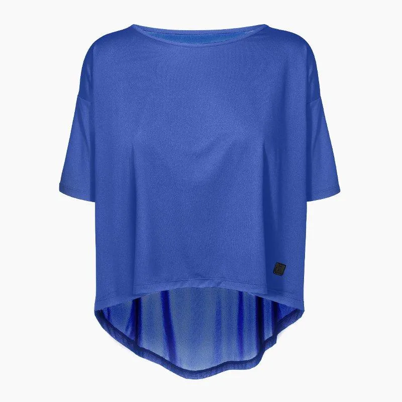 ZAAZEE Alyssa Half Sleeved Top-Strong Blue