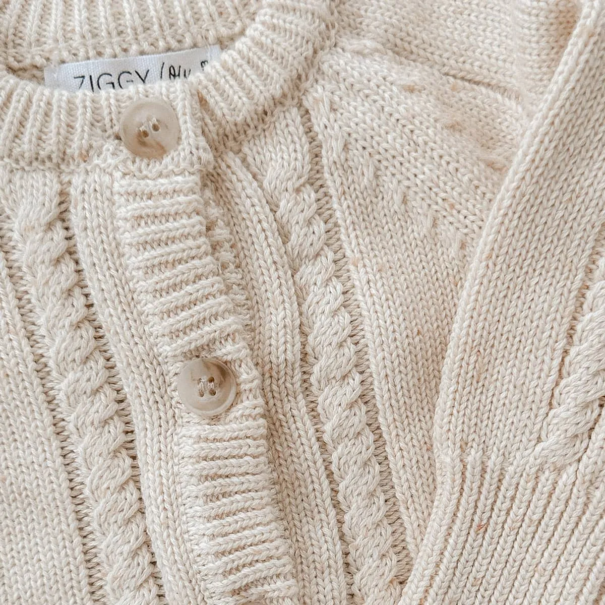 Ziggy Lou Classic Knit Romper - Biscotti Fleck