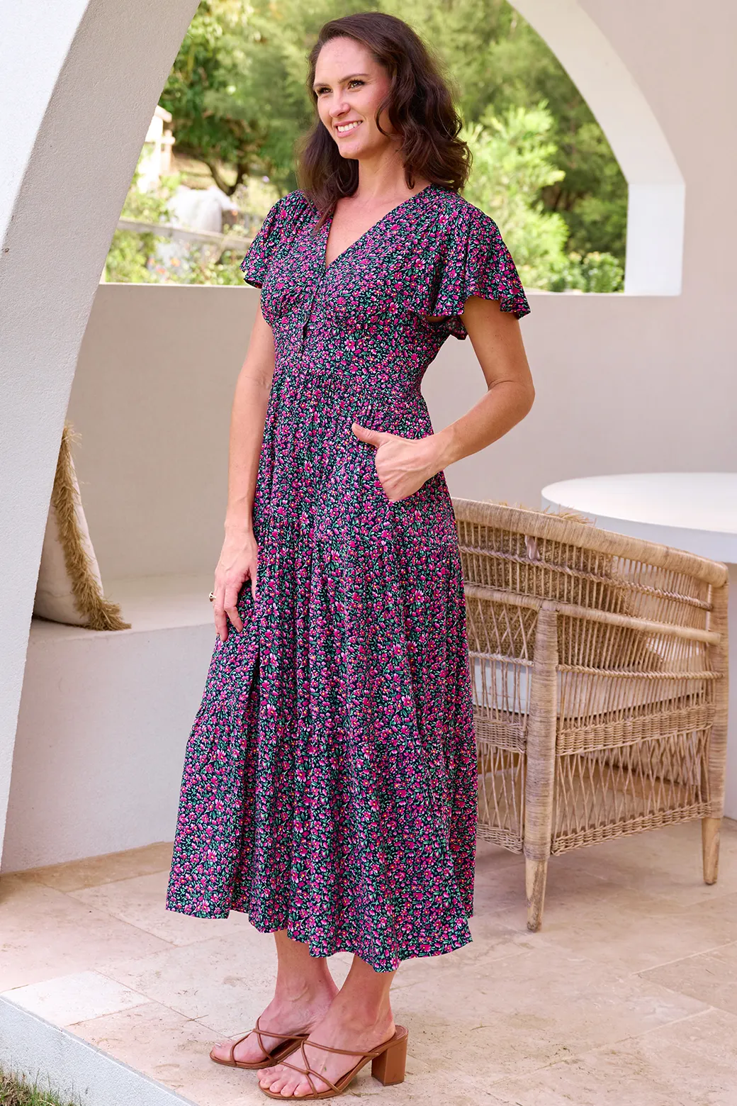 Zoe Tiered Maxi Dress Fresh Fields