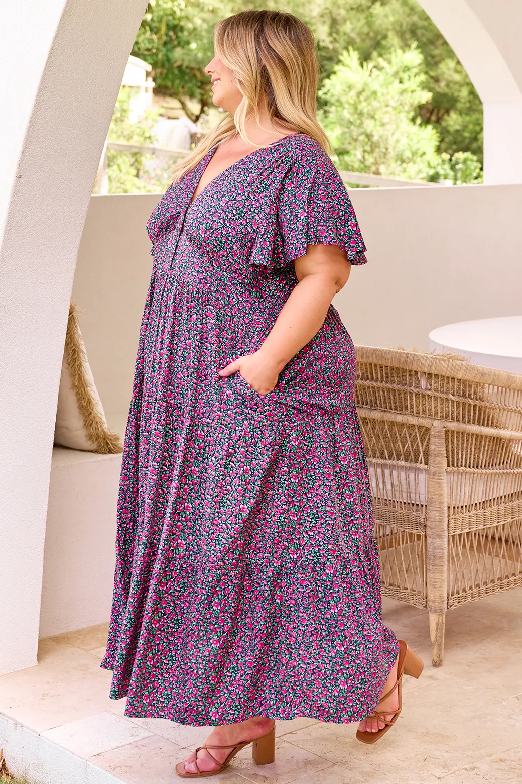 Zoe Tiered Maxi Dress Fresh Fields