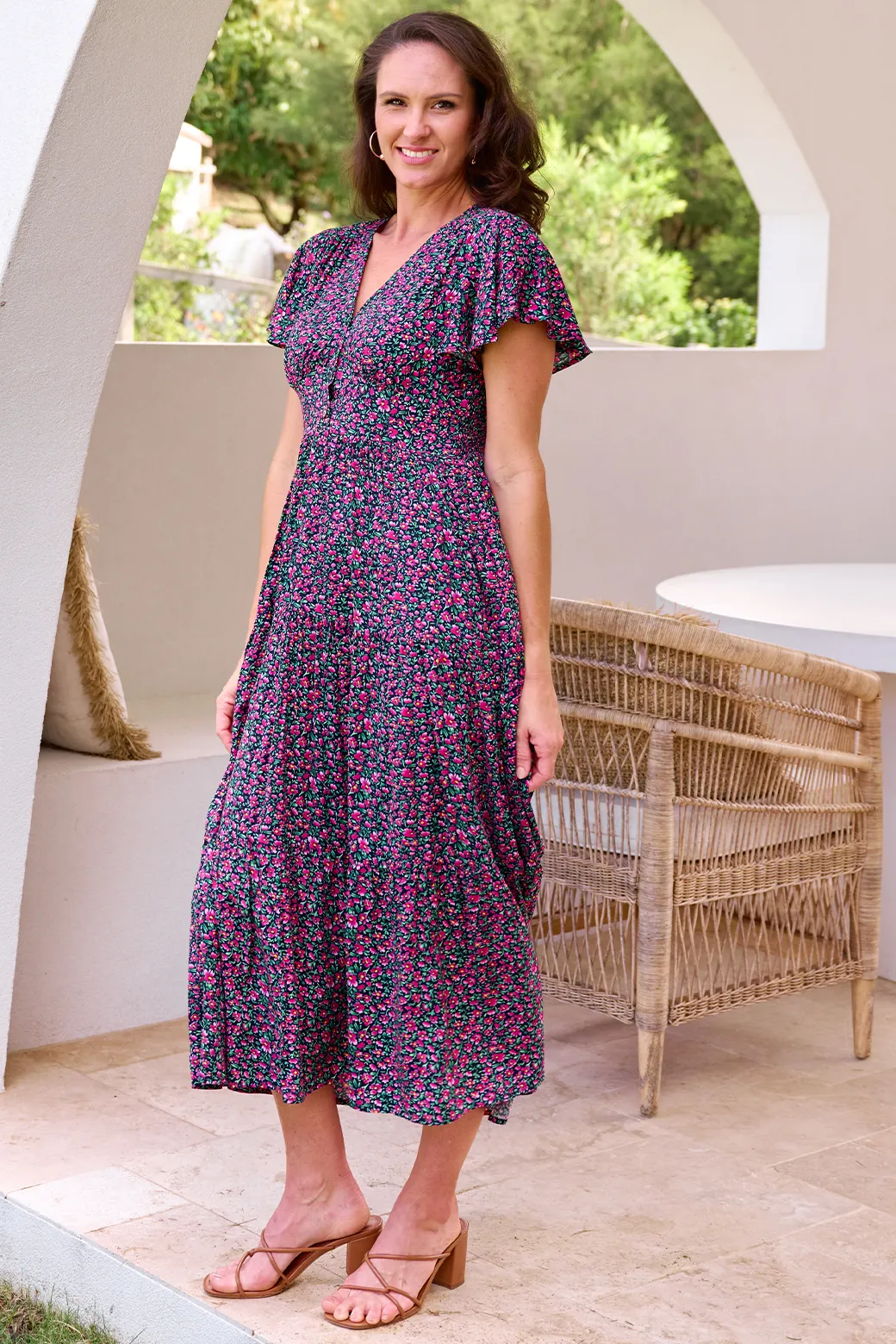 Zoe Tiered Maxi Dress Fresh Fields