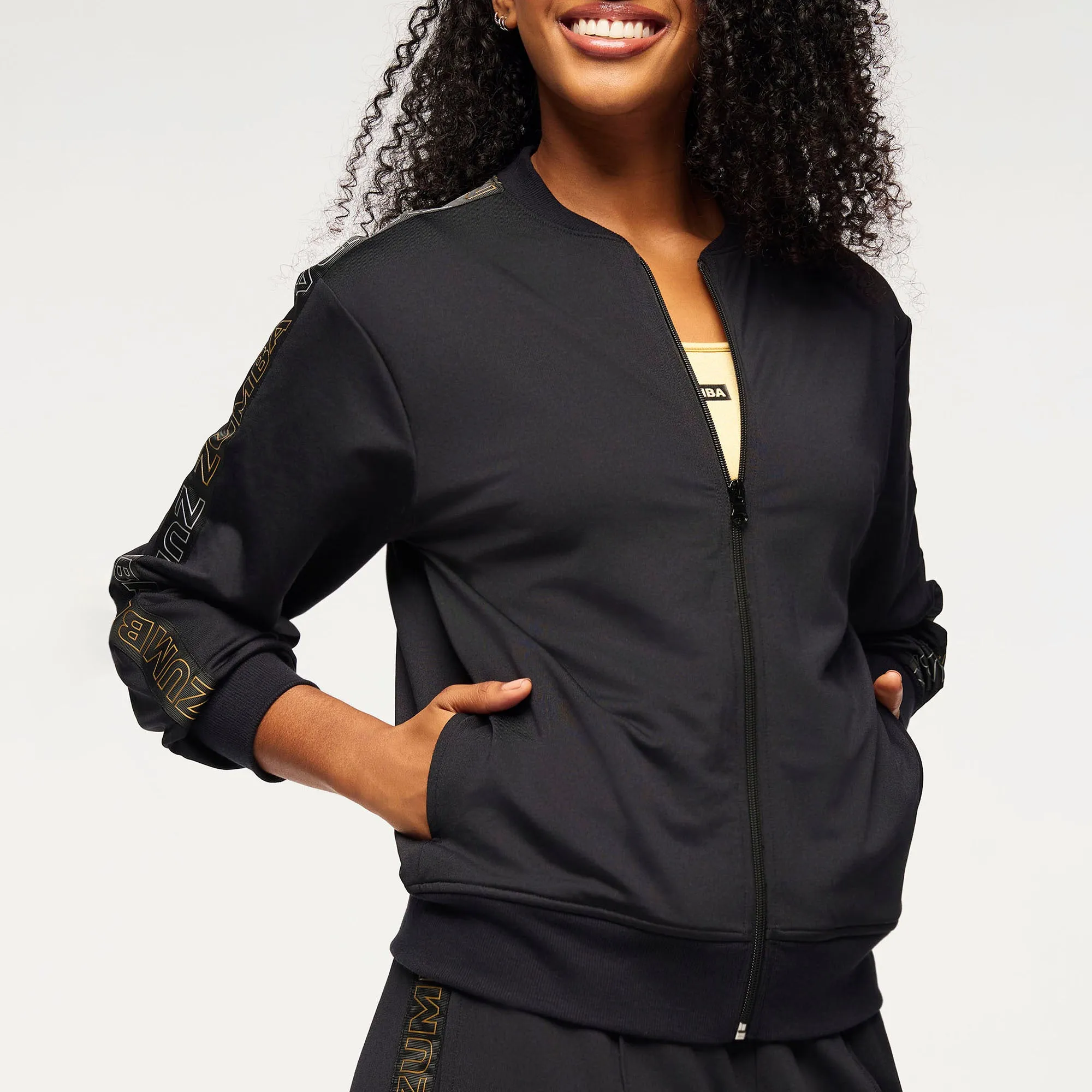 Zumba® Runway Knit Track Jacket